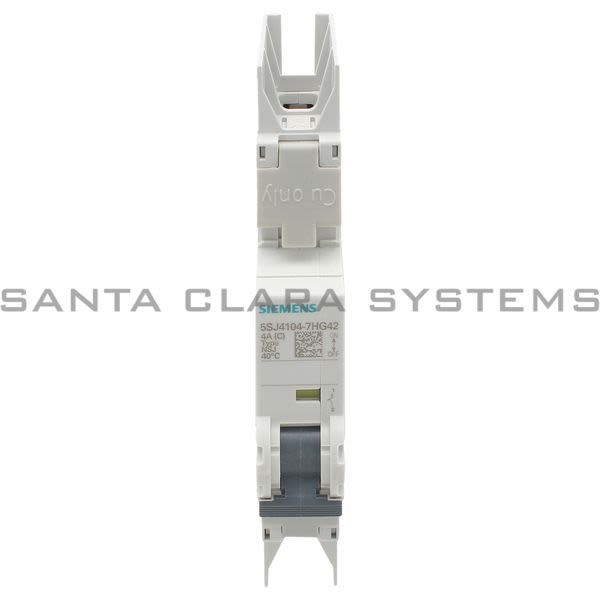 Siemens 5SJ4104-7HG42 Miniature Circuit Breaker | 5SJ4104-7HG42 Product Image