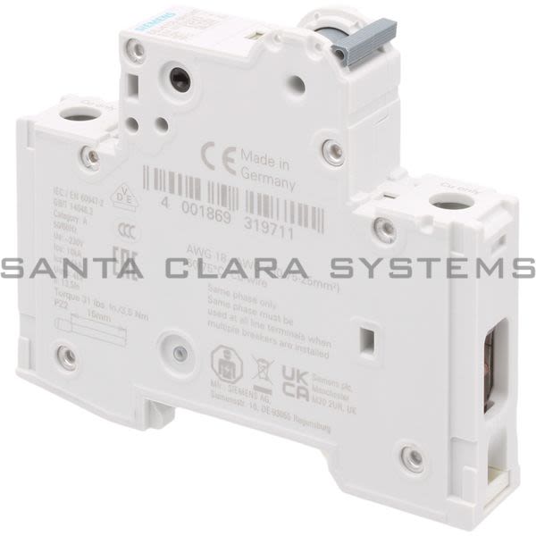 Siemens 5SJ4105-8HG40 Miniature Circuit Breaker | 5SJ4105-8HG40 Product Image