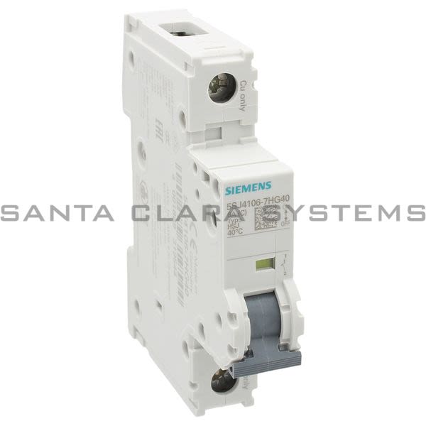 Siemens 5SJ4106-7HG40 Miniature Circuit Breaker | 5SJ4106-7HG40 Product Image