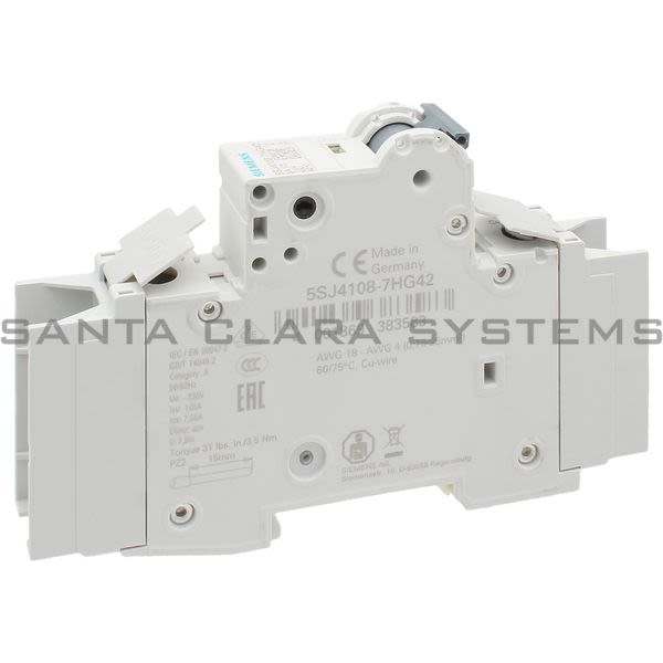 Siemens 5SJ4108-7HG42 Miniature Circuit Breaker | 5SJ4108-7HG42 Product Image