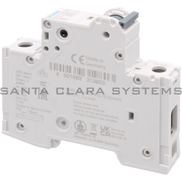 Siemens 5SJ4110-8HG40 Miniature Circuit Breaker | 5SJ4110-8HG40 Product Image