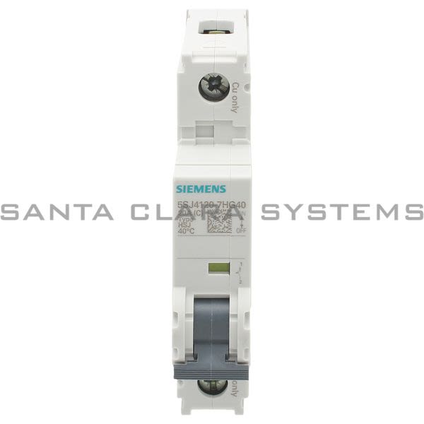Siemens 5SJ4120-7HG40 Miniature Circuit Breaker | 5SJ4120-7HG40 Product Image
