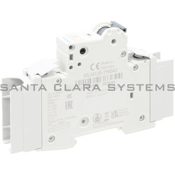 Siemens 5SJ4125-7HG42 Miniature Circuit Breaker | 5SJ4125-7HG42 Product Image