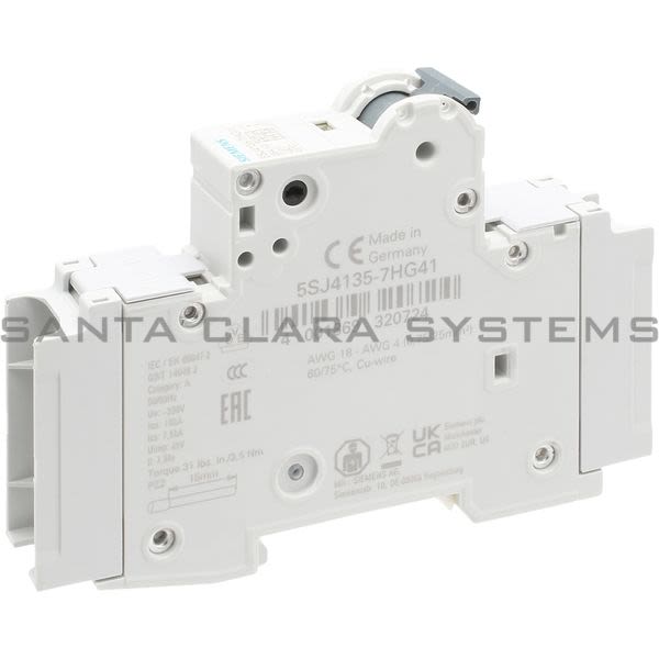 Siemens 5SJ4135-7HG41 Miniature Circuit Breaker | 5SJ4135-7HG41 Product Image