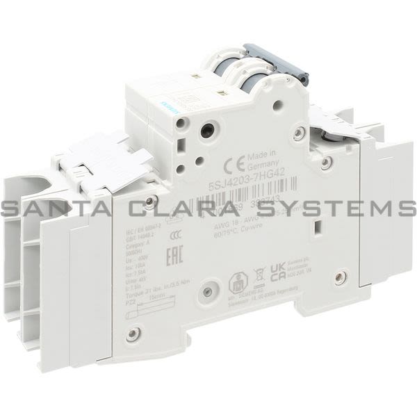 Siemens 5SJ4203-7HG42 Miniature Circuit Breaker | 5SJ4203-7HG42 Product Image