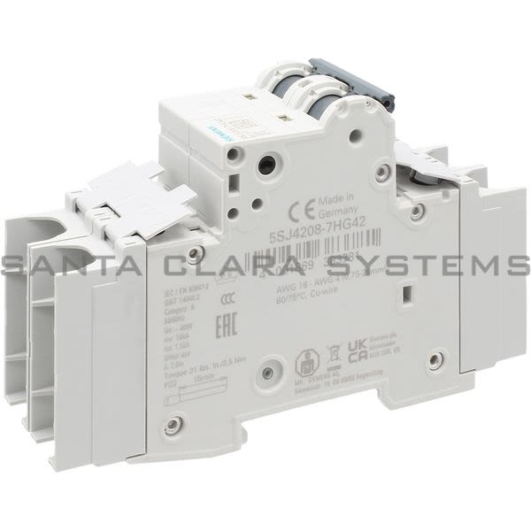Siemens 5SJ4208-7HG42 Miniature Circuit Breaker | 5SJ4208-7HG42 Product Image