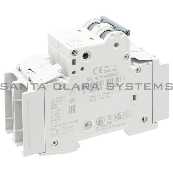 Siemens 5SJ4210-8HG41 Miniature Circuit Breaker | 5SJ4210-8HG41 Product Image