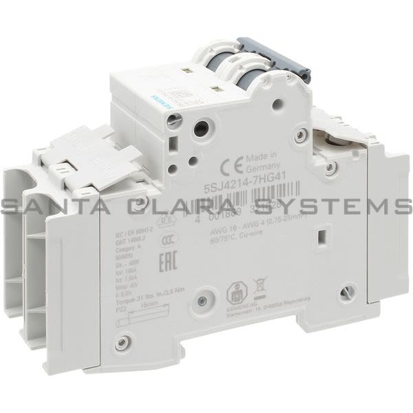 Siemens 5SJ4214-7HG41 Miniature Circuit Breaker | 5SJ4214-7HG41 Product Image