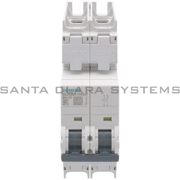 Siemens 5SJ4250-7HG41 Miniature Circuit Breaker | 5SJ4250-7HG41 Product Image
