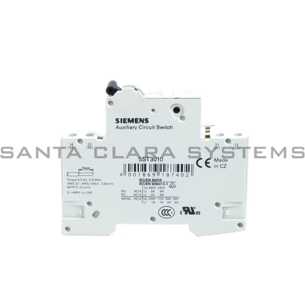 Siemens 5ST3010 Auxiliary Contact Product Image