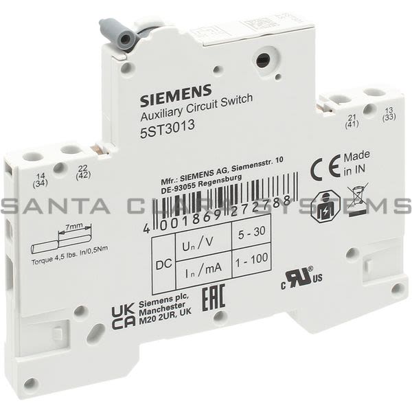 Siemens 5ST3013 Auxiliary Switch Product Image