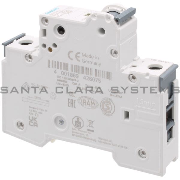 Siemens 5SY4100-7 Circuit Breaker Product Image