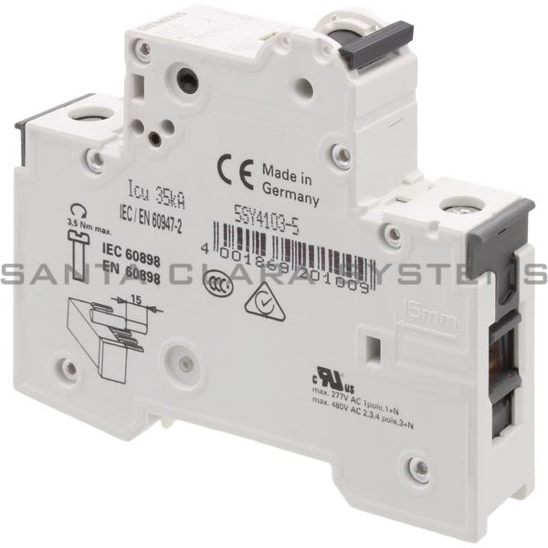 Siemens 5SY4103-5 Circuit Breaker Product Image