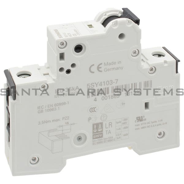 Siemens 5SY4103-7 Supplementary Protector | 5SY4103-7 Product Image