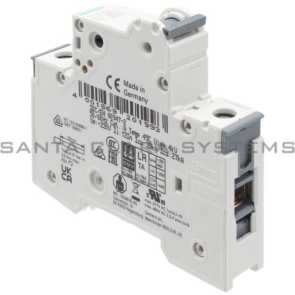 Siemens 5SY4104-8 Circuit Breaker Product Image