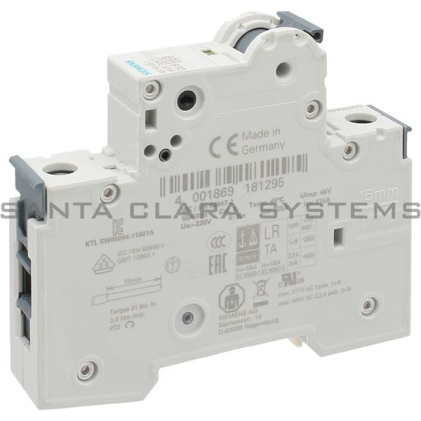 Siemens 5SY4105-7 Supplementary Protector | 5SY4105-7 Product Image