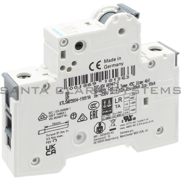 Siemens 5SY4108-7 Supplementary Protector | 5SY4108-7 Product Image