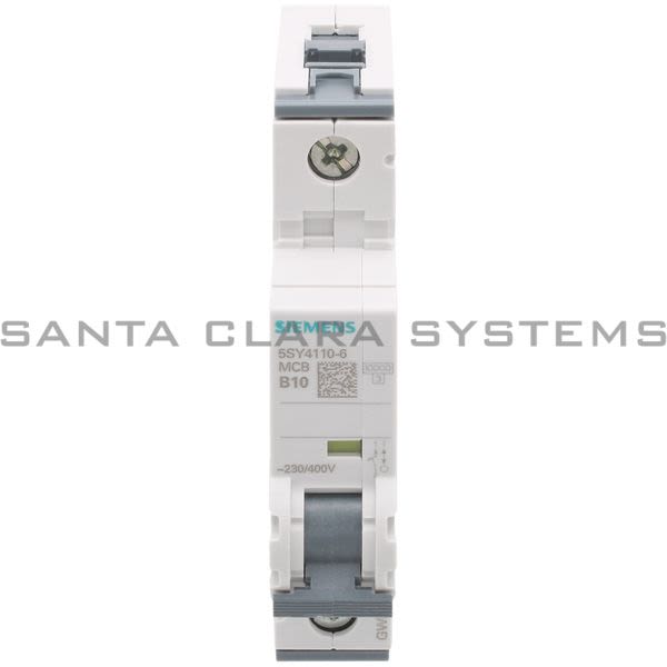 Siemens 5SY4110-6 Circuit Breaker Product Image