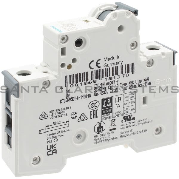 Siemens 5SY4110-7 Supplementary Protector | 5SY4110-7 Product Image