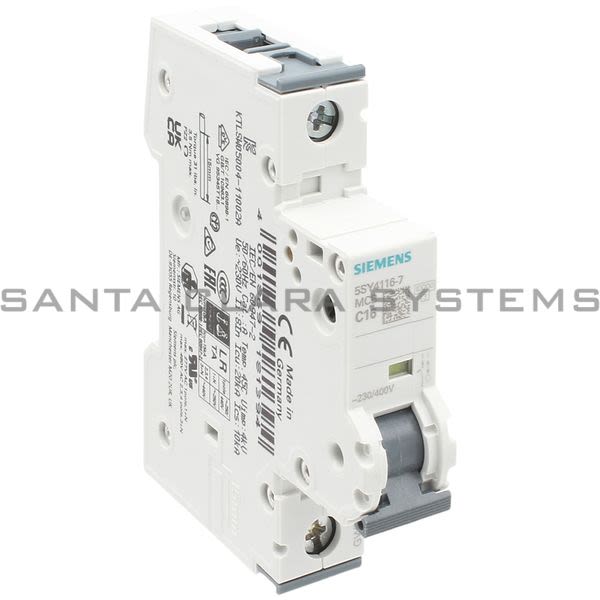 Siemens 5SY4116-7 Supplementary Protector | 5SY4116-7 Product Image