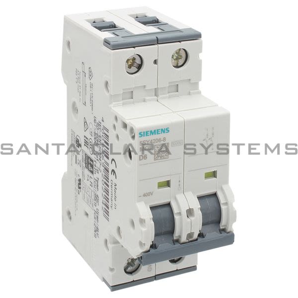 Siemens 5SY4206-8 Miniature Circuit Breaker Product Image