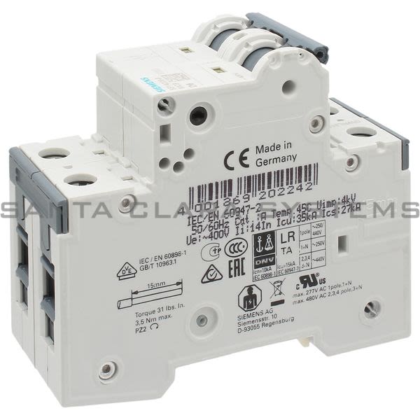 Siemens 5SY4206-8 Miniature Circuit Breaker Product Image