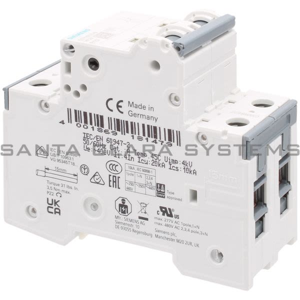 Siemens 5SY4210-6 Circuit Breaker Product Image