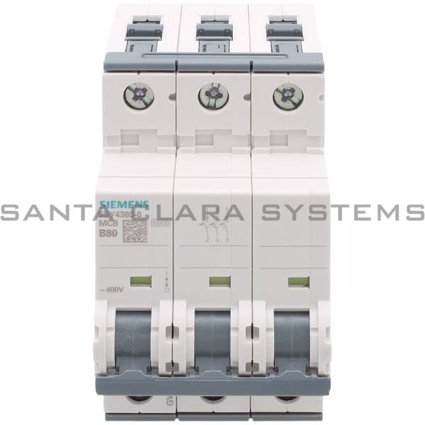 Siemens 5SY4380-6 Circuit Breaker Product Image