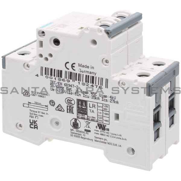 Siemens 5SY4506-7 Circuit Breaker Product Image