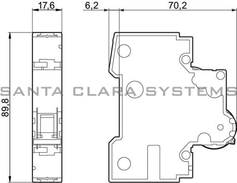 Siemens 5SY5110-6 Supplementary Protector,1P,10A,Curve B Product Image