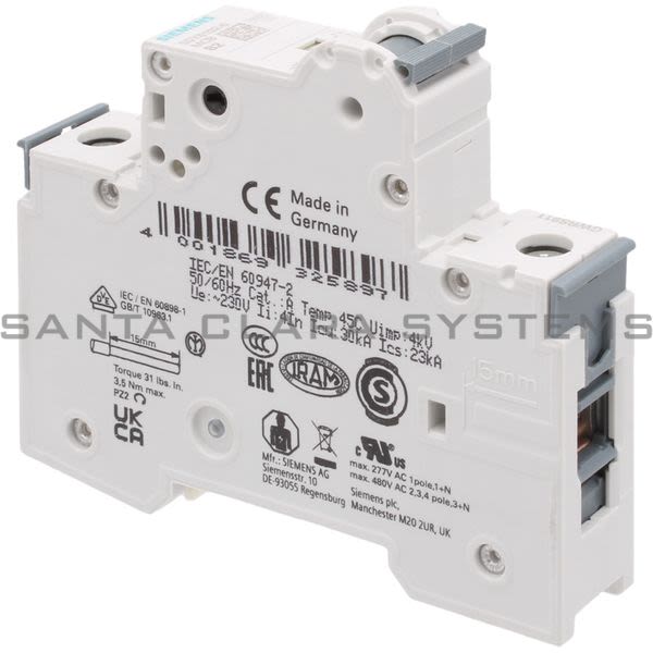 Siemens 5SY6102-6 Circuit Breaker Product Image
