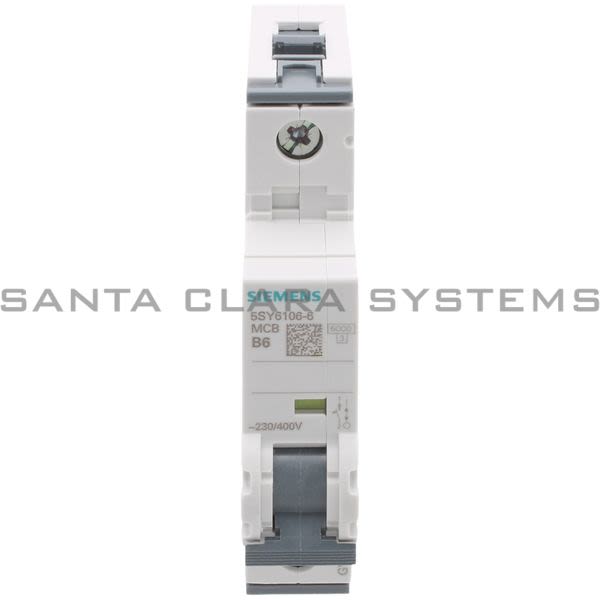 Siemens 5SY6106-6 Circuit Breaker Product Image