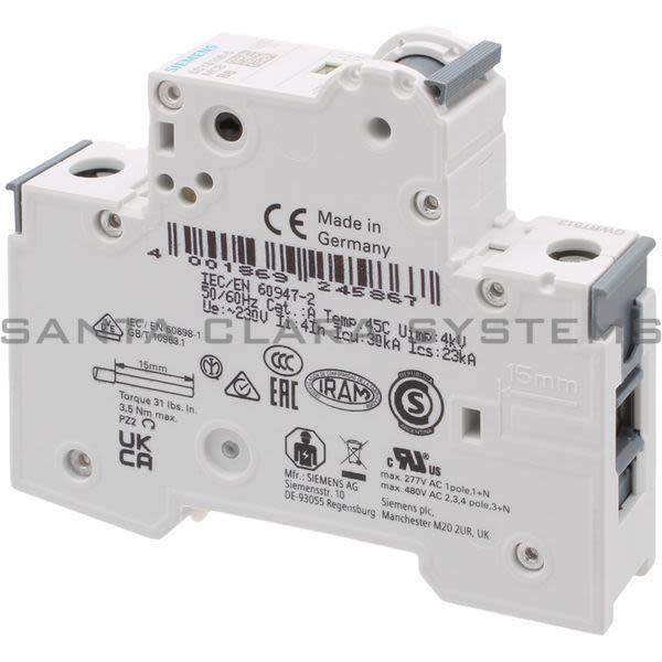 Siemens 5SY6106-6 Circuit Breaker Product Image