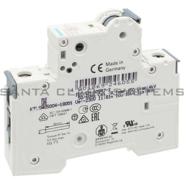 Siemens 5SY6110-7 Circuit Breaker | 5SY6110-7 Product Image