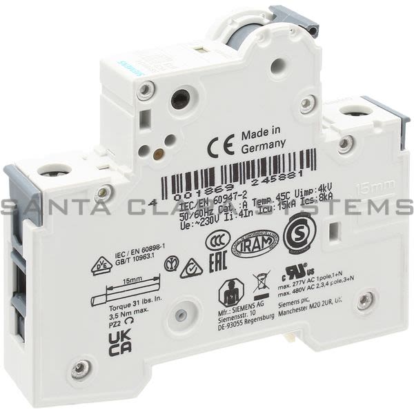 Siemens 5SY6113-6 Circuit Breaker Product Image