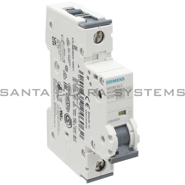 Siemens 5SY6113-7 Circuit Breaker | 5SY6113-7 Product Image
