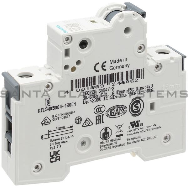 Siemens 5SY6113-7 Circuit Breaker | 5SY6113-7 Product Image