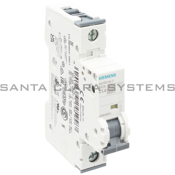 Siemens 5SY6115-7 Circuit Breaker Product Image