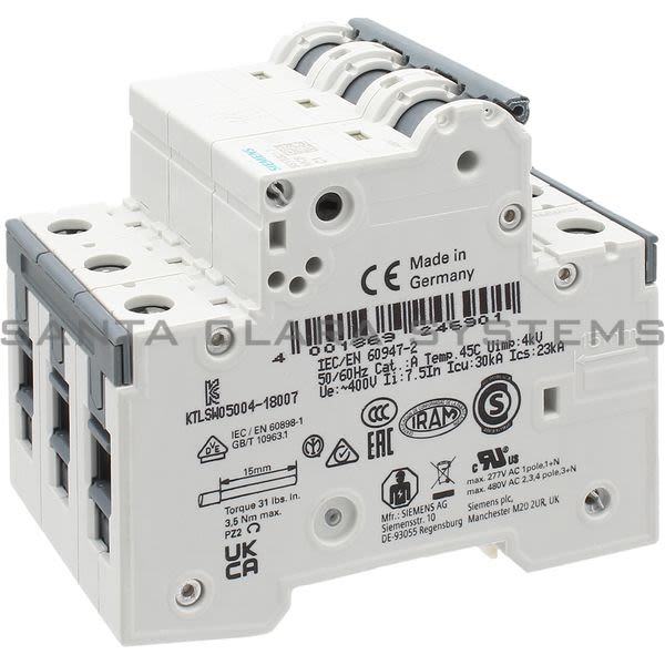 Siemens 5SY6301-7 Circuit Breaker Product Image