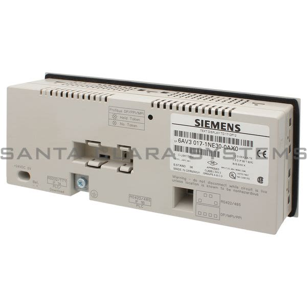 Siemens 6AV3017-1NE30-0AX0 Operator Interface | SIMATIC Product Image