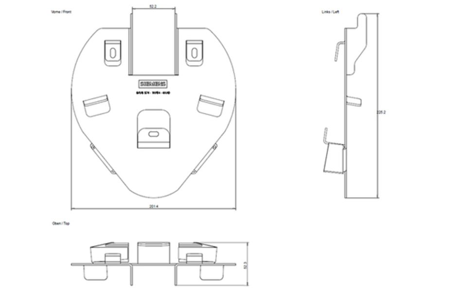 Siemens 6AV6574-1AF04-4AA0 Mounting Bracket Product Image