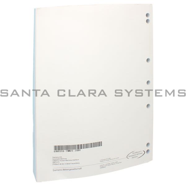 Siemens 6AV6596-1MA05-2BB0 SIMATIC HMI Communication User'S Manual Release 09/00 Product Image