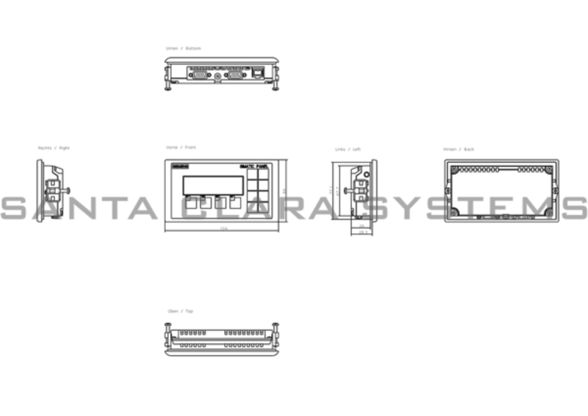 Siemens 6AV6640-0BA11-0AX0 Operator Panel | 6AV6640-0BA11-0AX0 Product Image