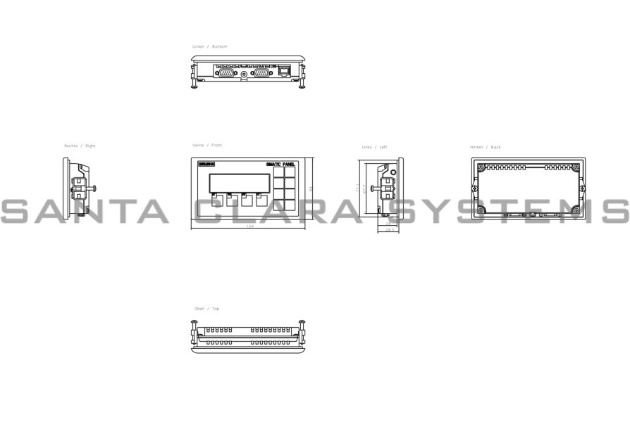 Siemens 6AV6641-0AA11-0AX0 Operator Interface Panel Product Image