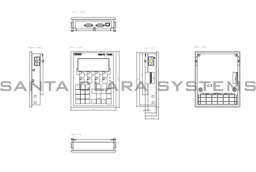 Siemens 6AV6641-0CA01-0AX1 Operator Panel | OP77B | 6AV6641-0CA01-0AX1 Product Image