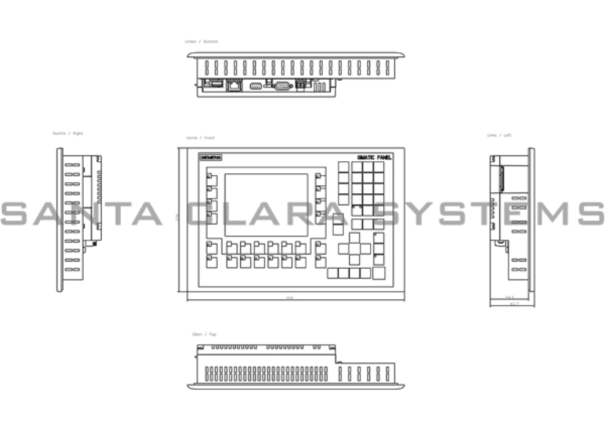 Siemens 6AV6643-0BA01-1AX0 Operator Interface | OP277 | 6AV6643-0BA01-1AX0 Product Image