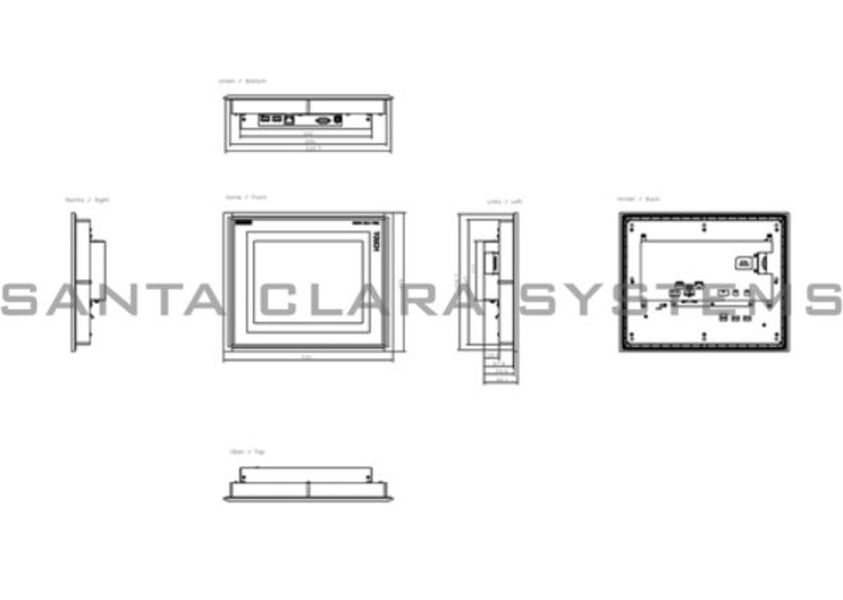 Siemens 6AV6643-0CD01-1AX1 Operator Panel | 6AV6643-0CD01-1AX1 Product Image