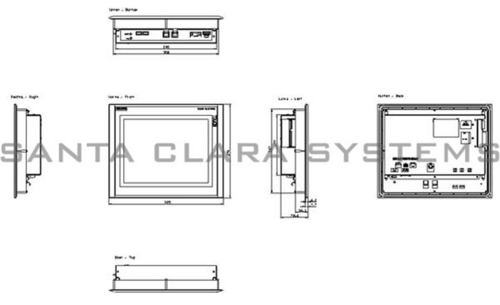 Siemens 6AV6644-0AA01-2AX0 Operator Interface | MP377 | 6AV6644-0AA01-2AX0 Product Image