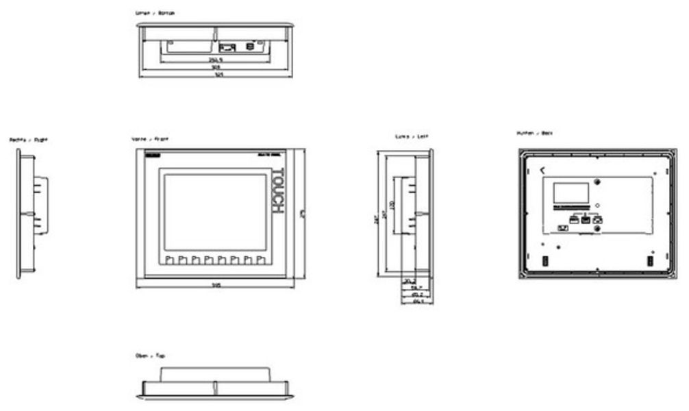 Siemens 6AV6647-0AE11-3AX0 Operator Interface Product Image