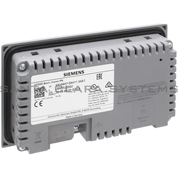 Siemens 6AV6647-0AH11-3AX1 Operator Panel Product Image